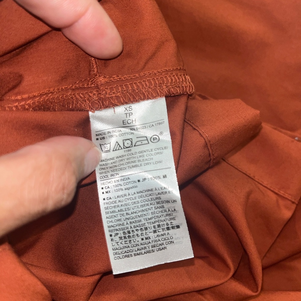 Banana Republic Terracotta Long Sleeve Dress - Picture 8 of 8